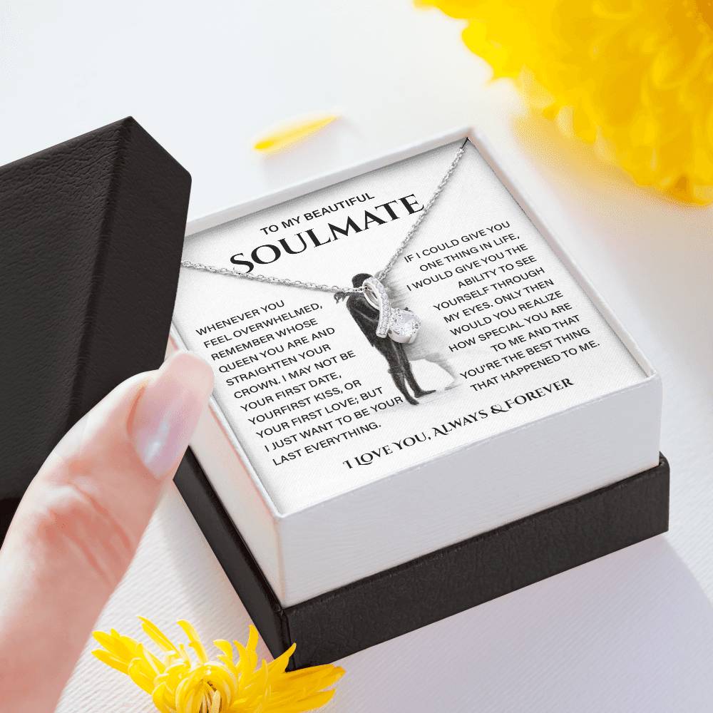 Soulmate Necklace Gift for Her – with Gift Box
