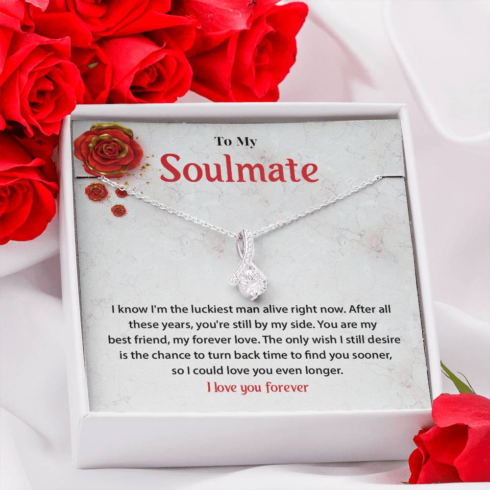 Forever Love Soulmate Necklace Gift for Wife or Girlfriend
