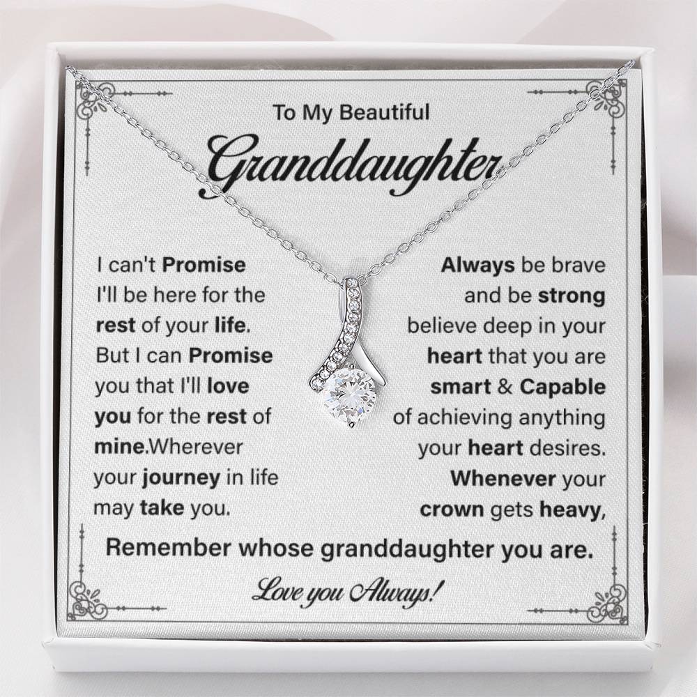 To my Beautiful granddaughter always be brave.