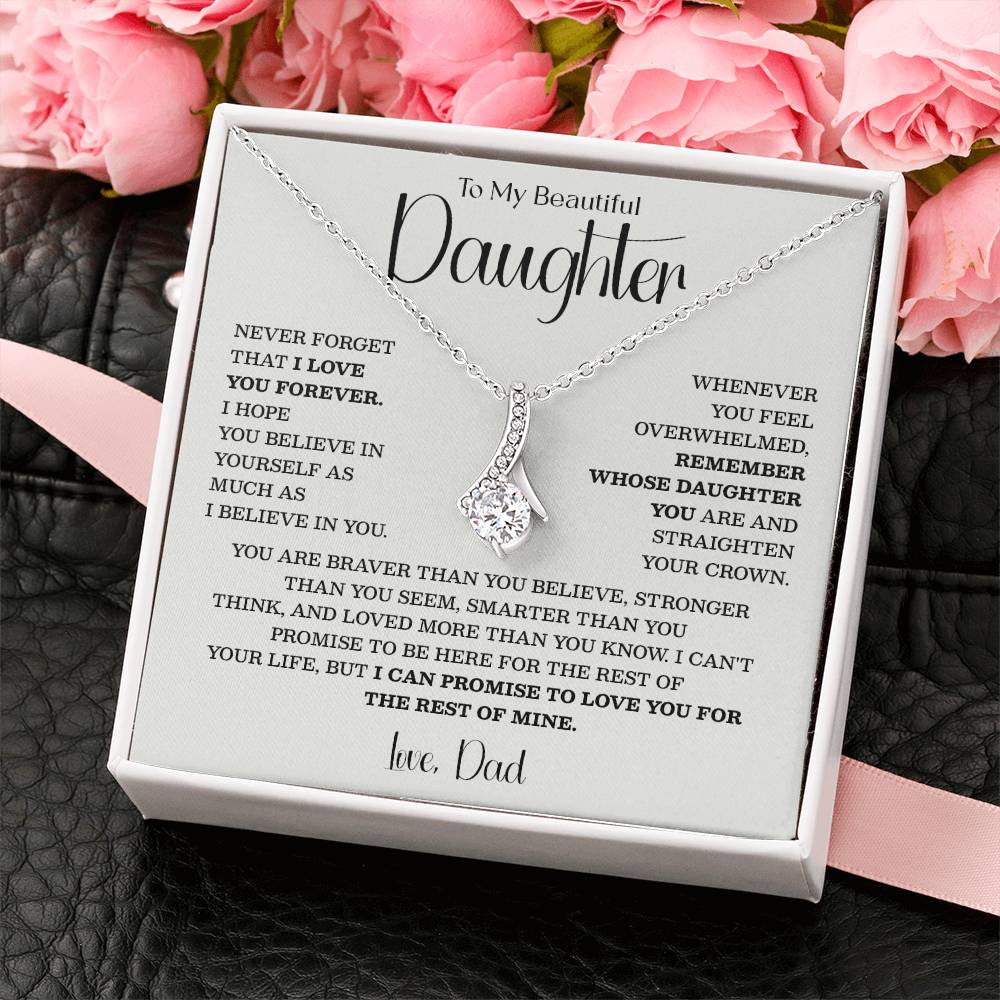 Teardrop Necklace for Daughter from Dad – Inspirational Gift