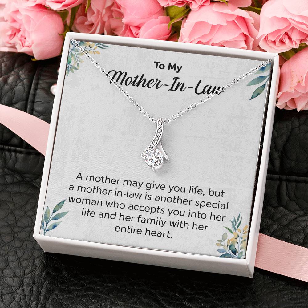 Gift for Mother-in-Law Necklace with Message Card