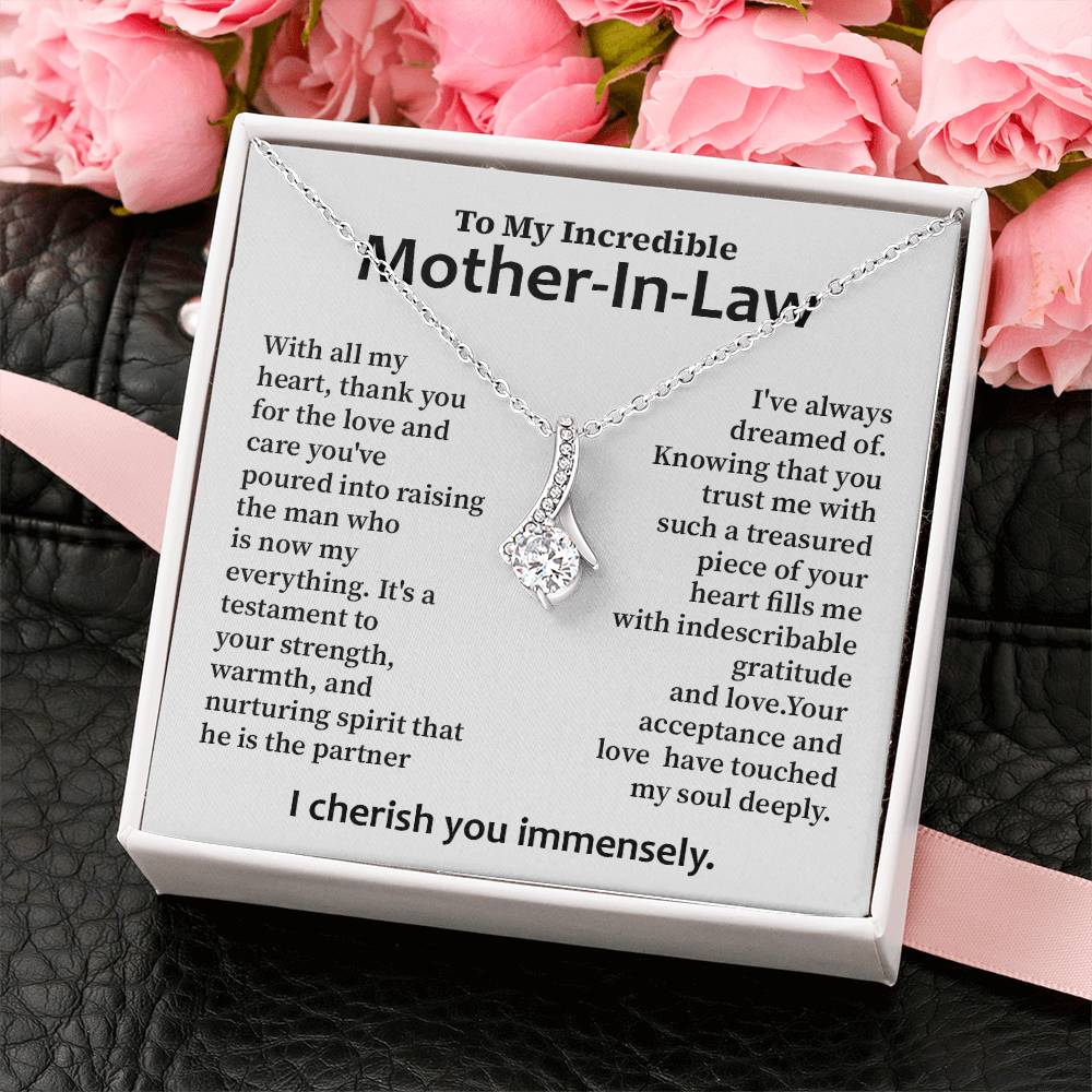 Gratitude Necklace for Mother-In-Law – Heartfelt Message from Bride