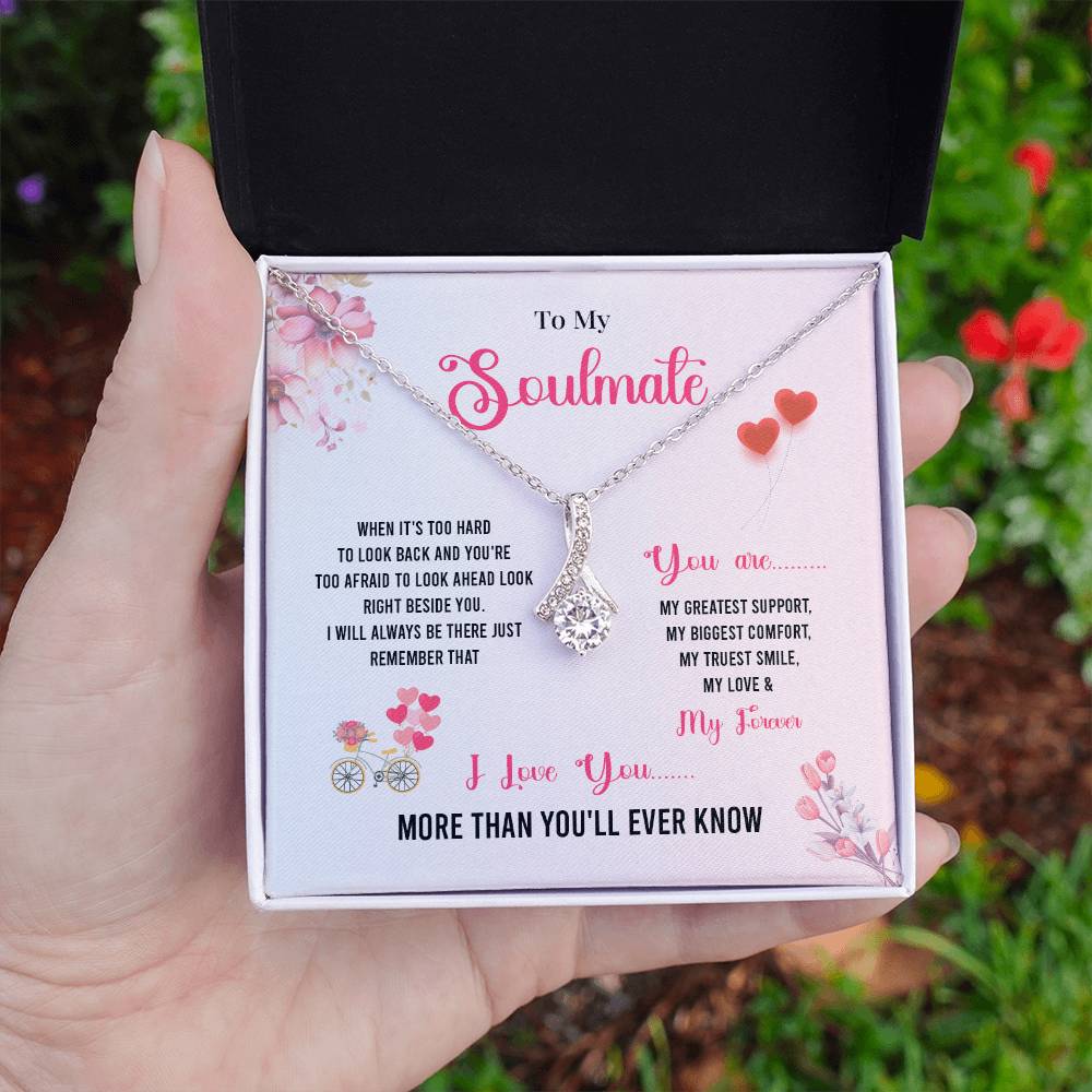 Comfort Necklace Gift for Soulmate with Love Card