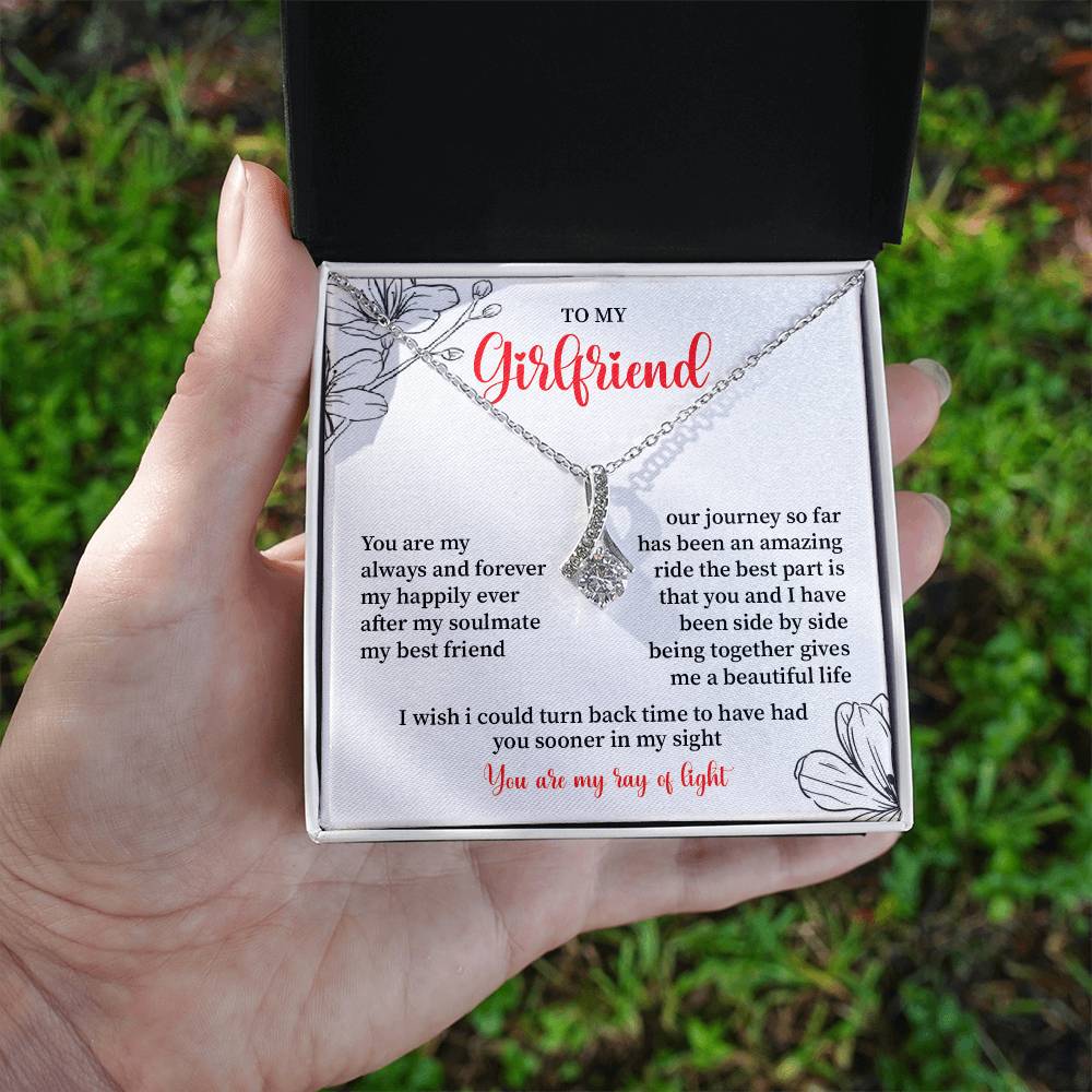 To My Girlfriend - Jewelry Gift with Message Card