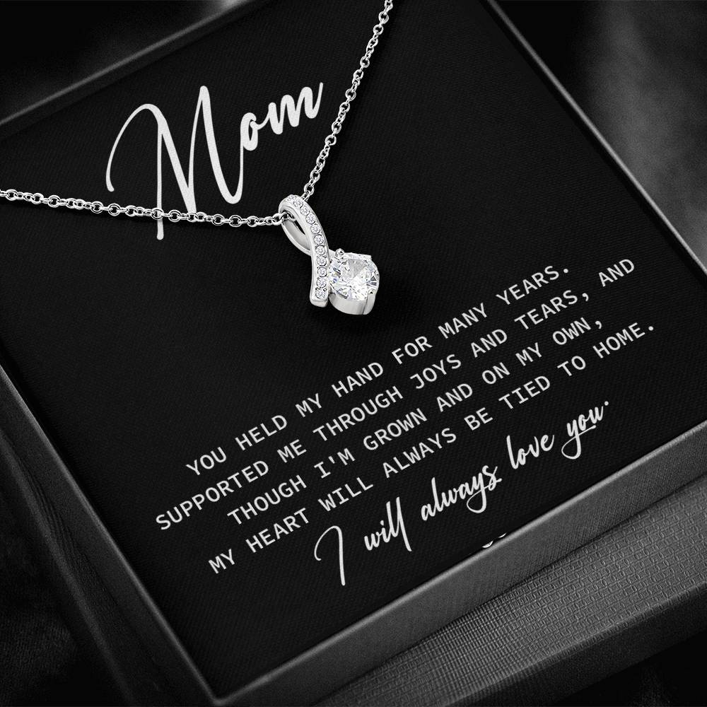 Necklace Gift For Mom From Child With Loving Message