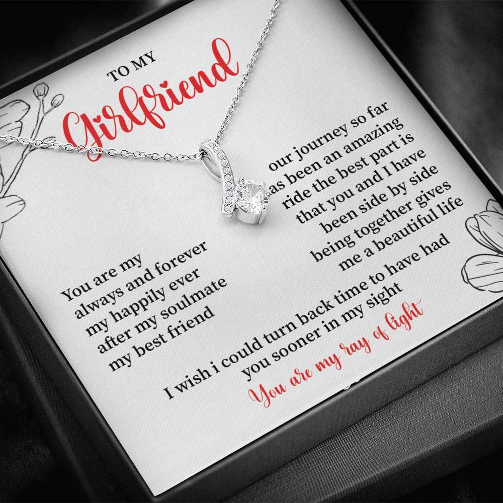To My Girlfriend - Jewelry Gift with Message Card