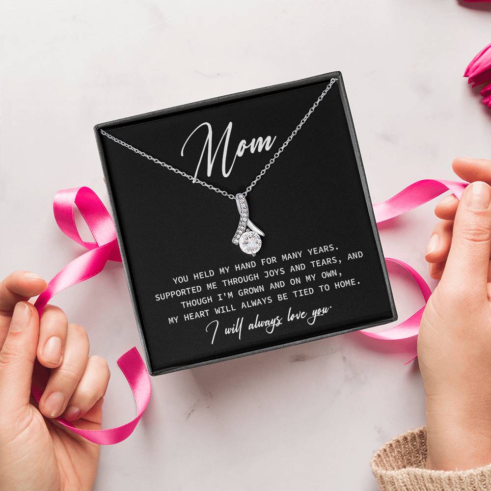 Necklace Gift For Mom From Child With Loving Message