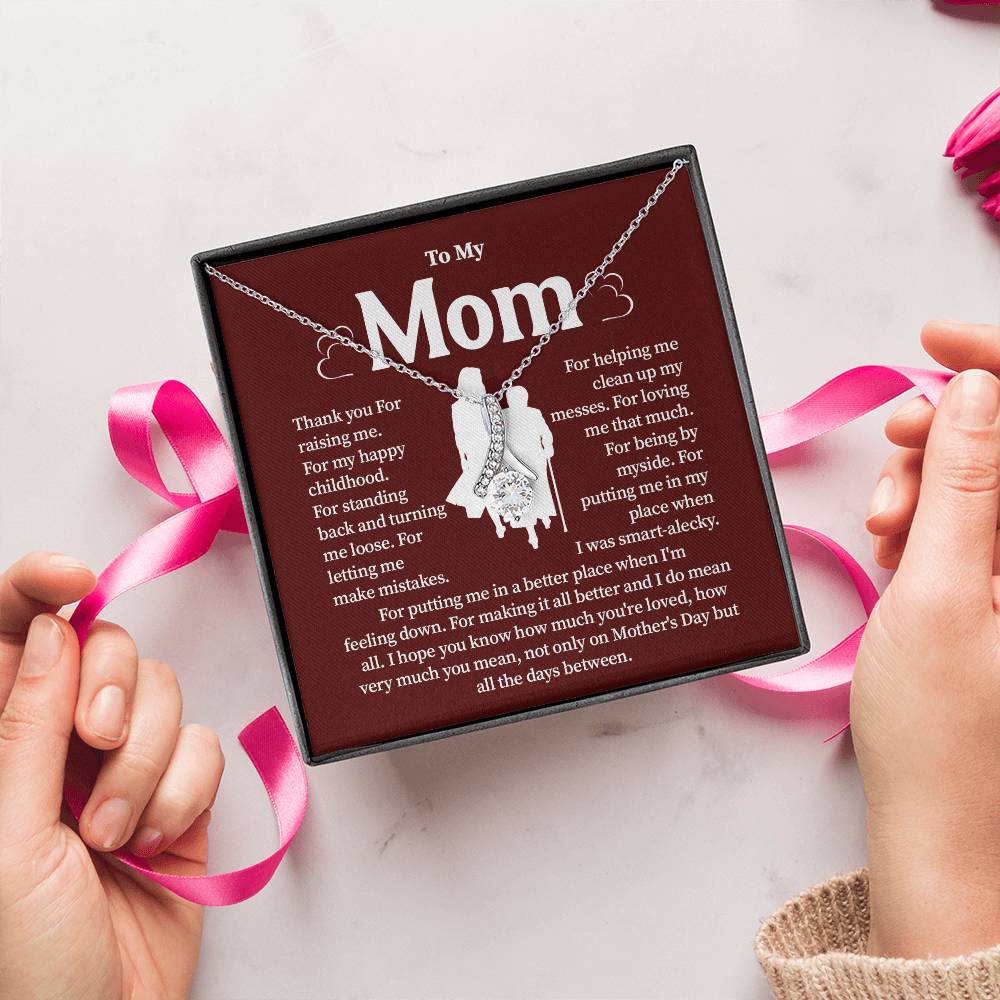 Gift for Mom from Daughter – Necklace with Gift Box