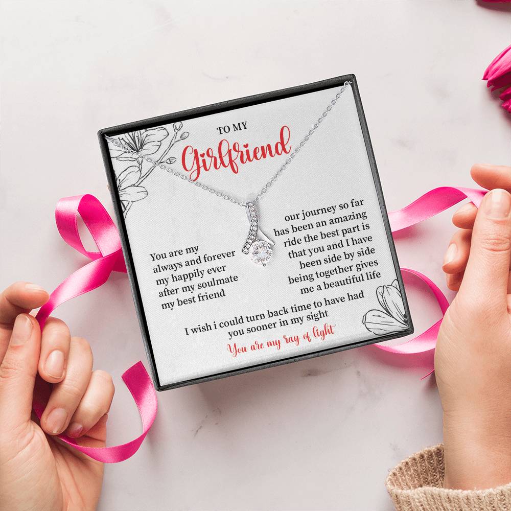 To My Girlfriend - Jewelry Gift with Message Card