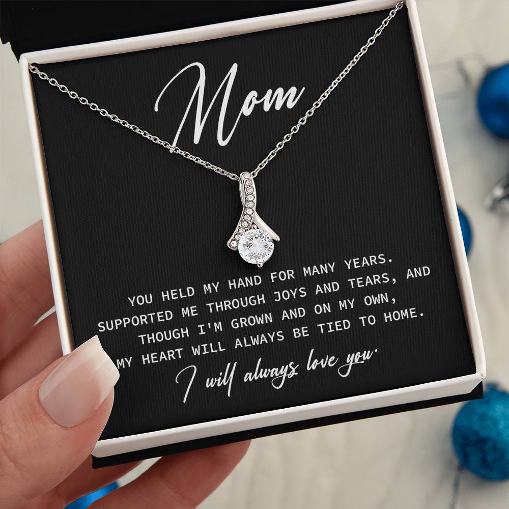 Necklace Gift For Mom From Child With Loving Message