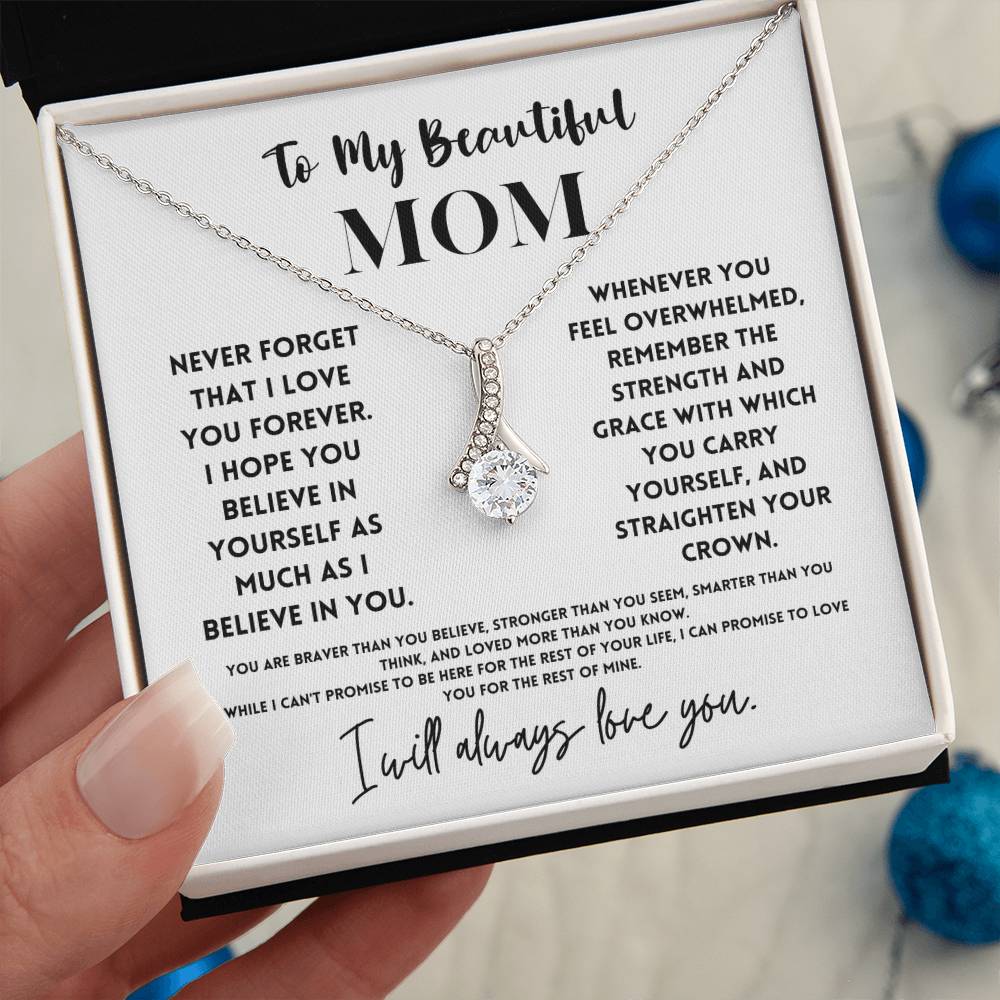 Beautiful Mom Necklace Gift from Daughter or Son