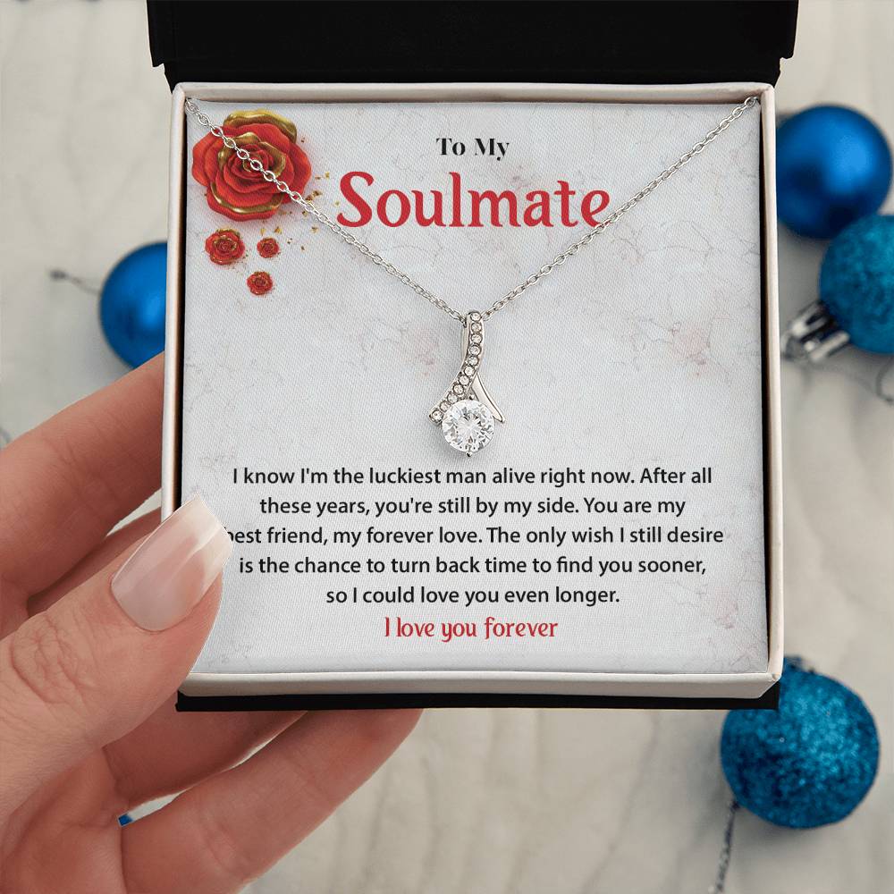 Forever Love Soulmate Necklace Gift for Wife or Girlfriend