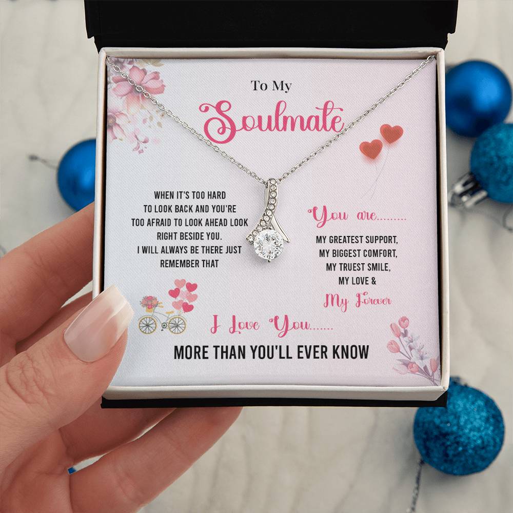 Comfort Necklace Gift for Soulmate with Love Card