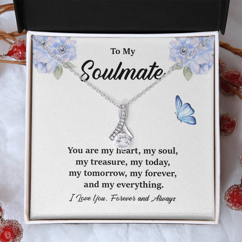 Soulmate Pendant Necklace Gift for Her – Gift Box
