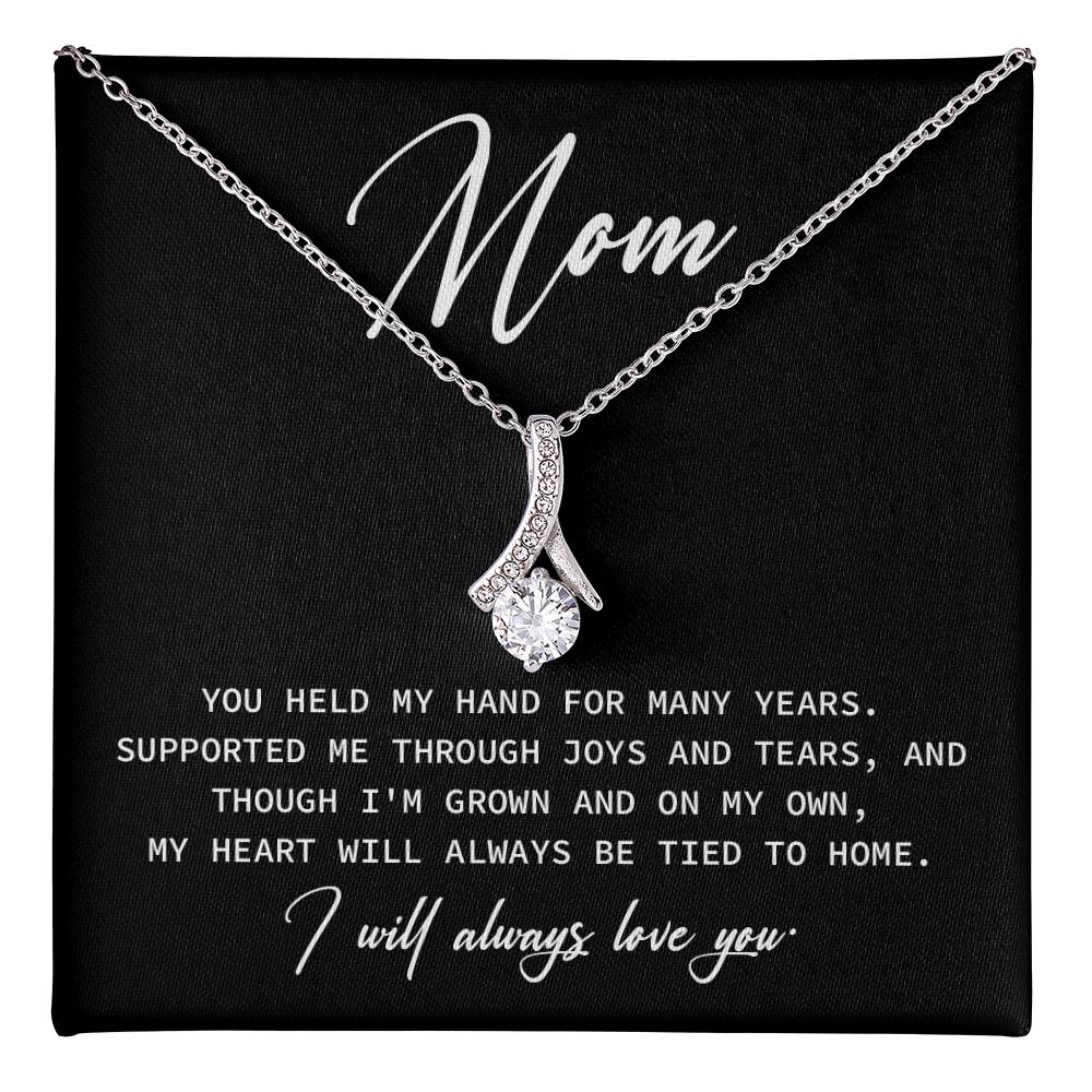Necklace Gift For Mom From Child With Loving Message