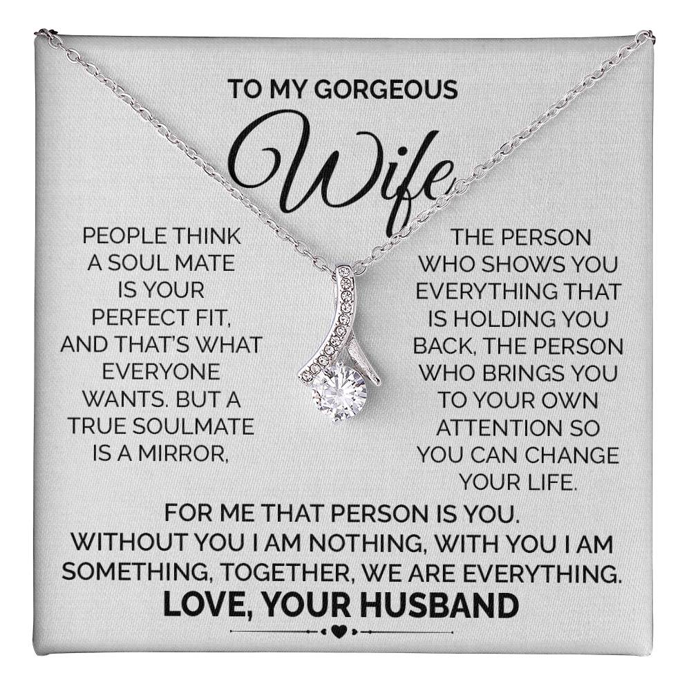 Wife Necklace from Husband With Message Card