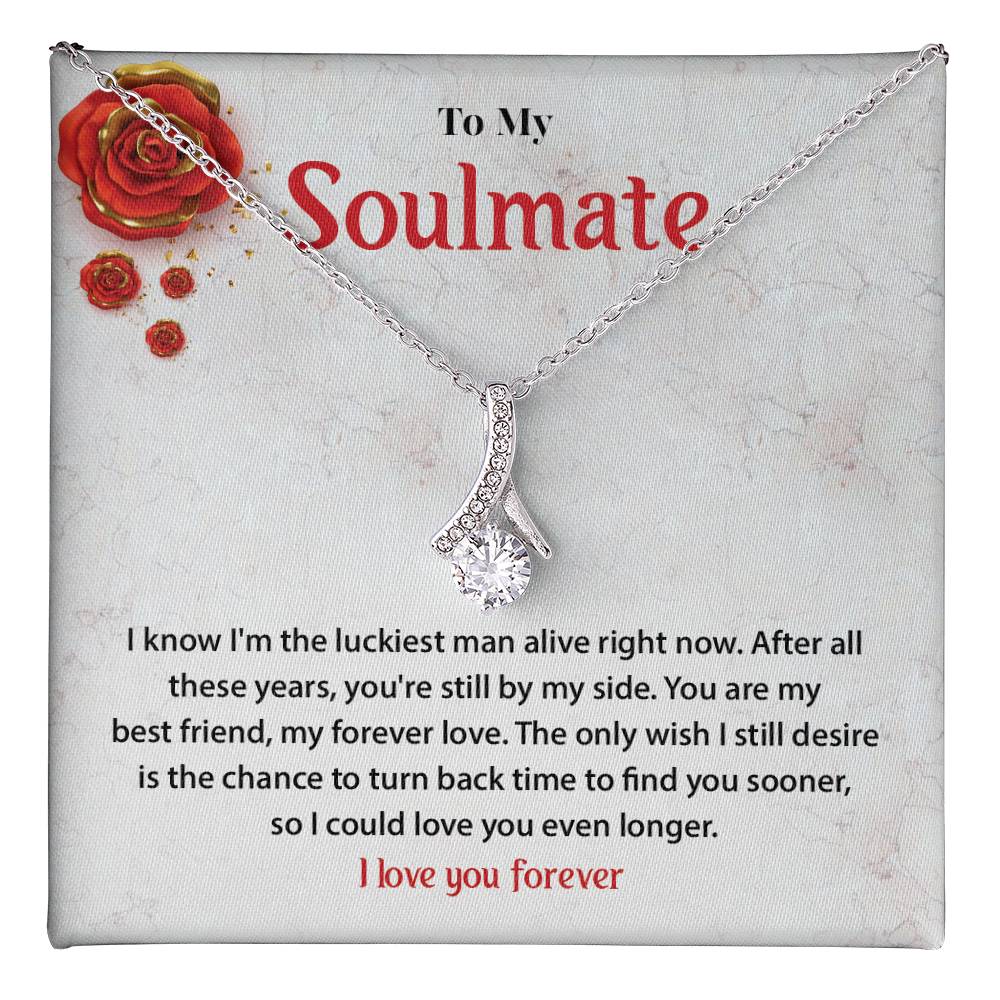 Forever Love Soulmate Necklace Gift for Wife or Girlfriend