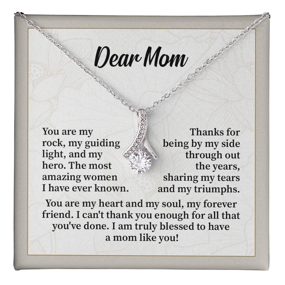 Gift for Mom from Daughter – Necklace with Message Card