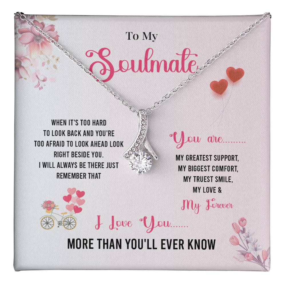 Comfort Necklace Gift for Soulmate with Love Card