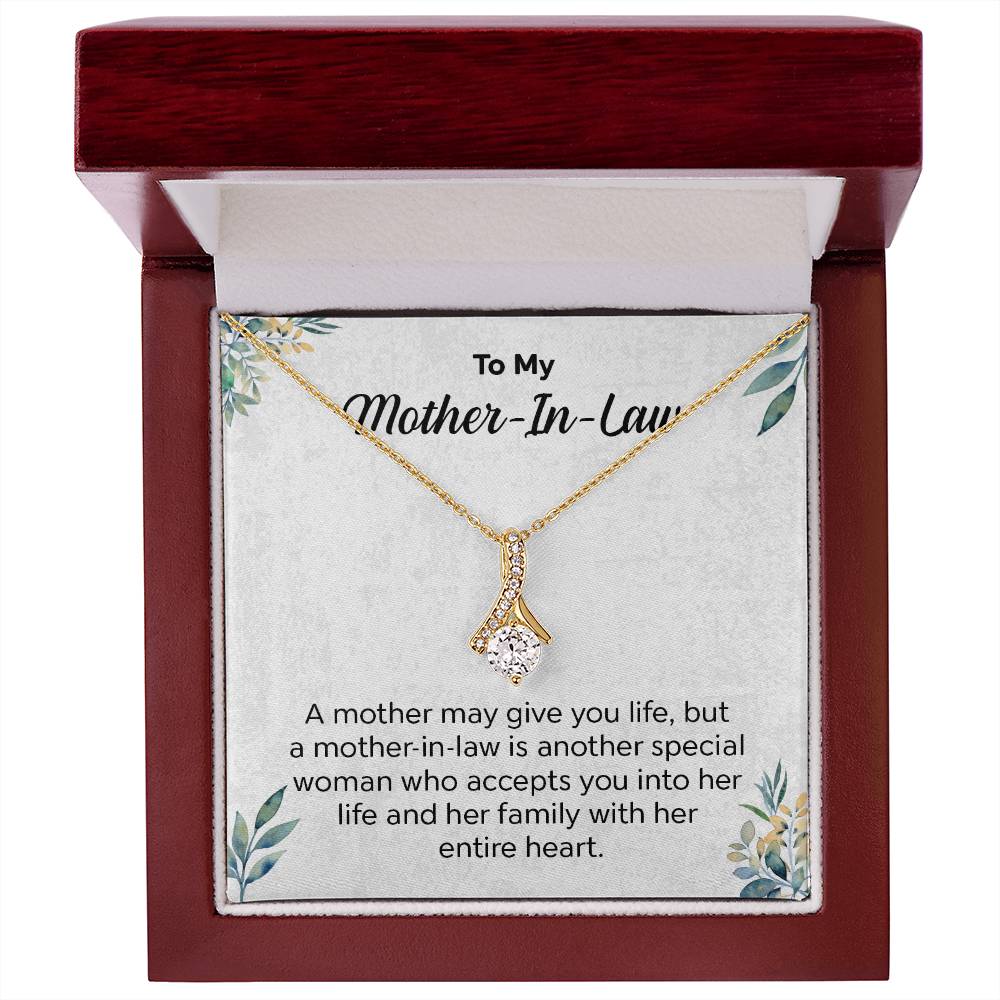 Gift for Mother-in-Law Necklace with Message Card