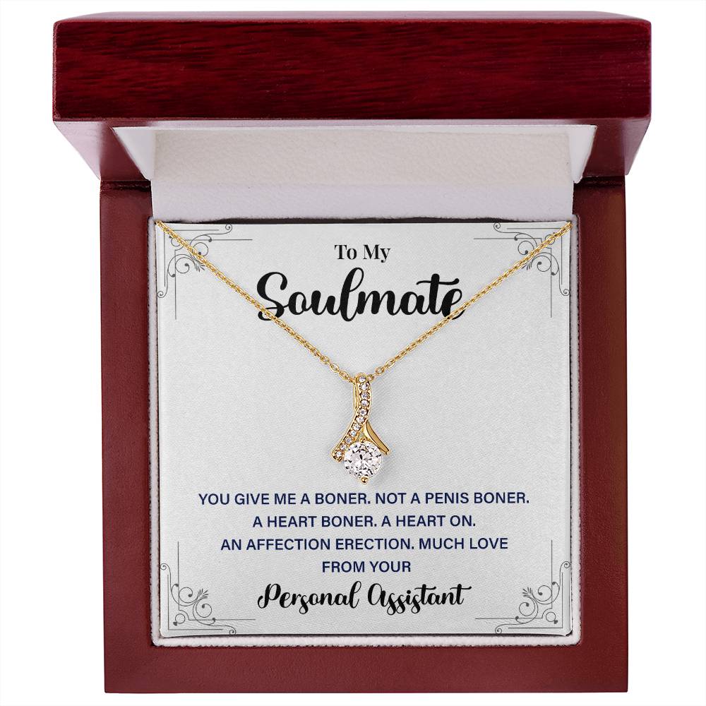 Funny Gift from Personal Assistant Soulmate Necklace