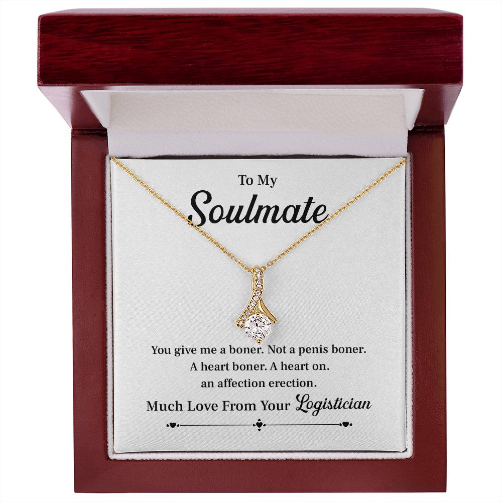 Funny Soulmate Necklace from Logistician