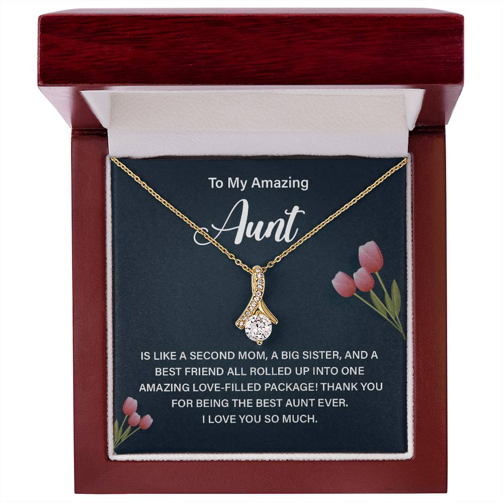 Aunt Necklace Gift – Second Mom and Best Friend