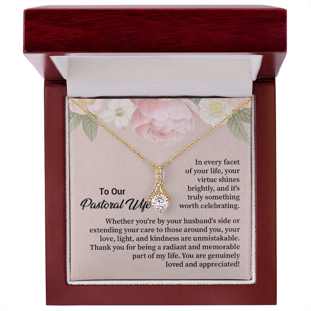 Christian Gift for Pastor’s Wife – Necklace & Message