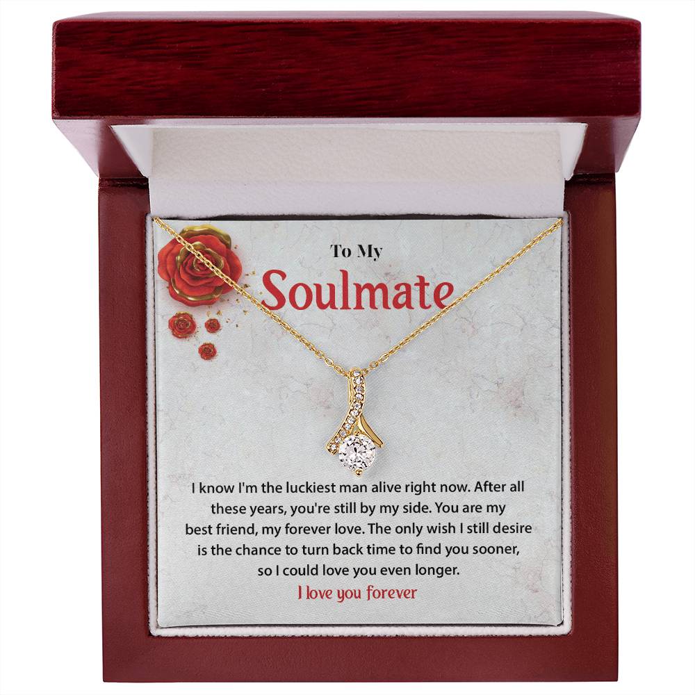 Forever Love Soulmate Necklace Gift for Wife or Girlfriend
