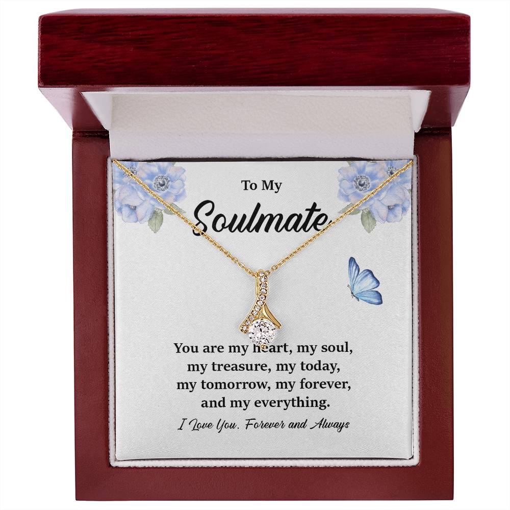 Soulmate Pendant Necklace Gift for Her – Gift Box