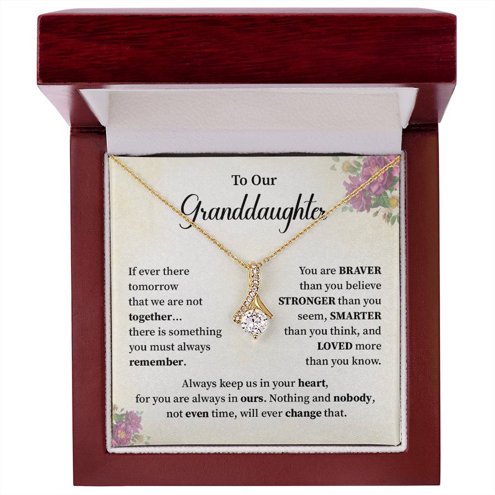 To Our Granddaughter Necklace – Gift From Grandparants