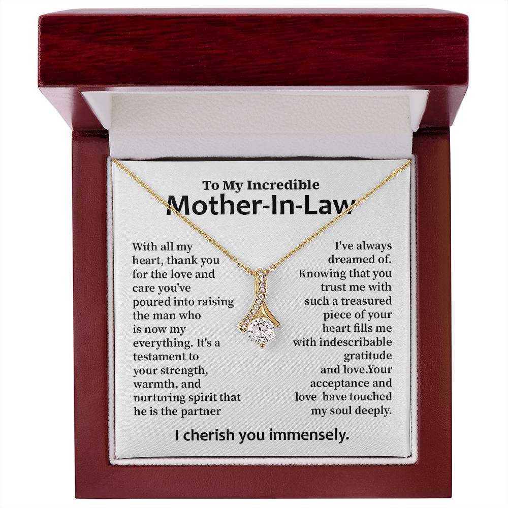 Gratitude Necklace for Mother-In-Law – Heartfelt Message from Bride