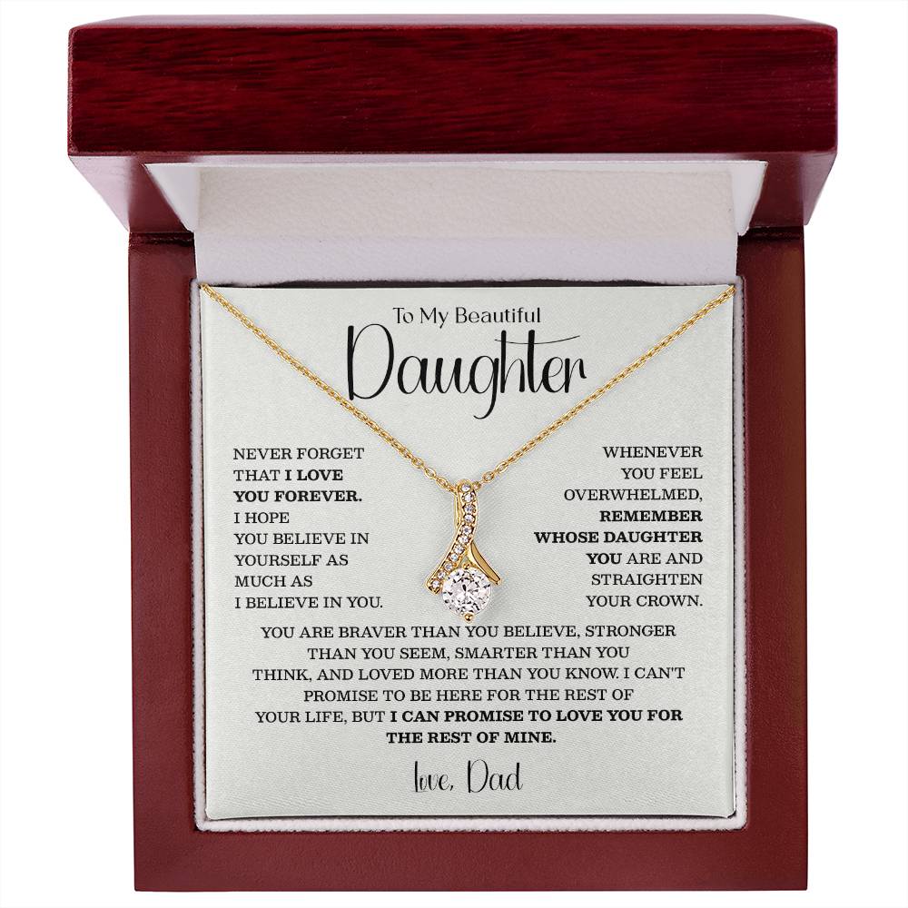 Teardrop Necklace for Daughter from Dad – Inspirational Gift