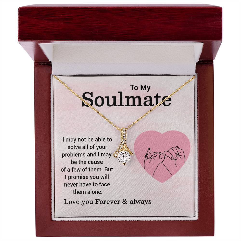 Soulmate Necklace Gift – Pinky Promise Message Card