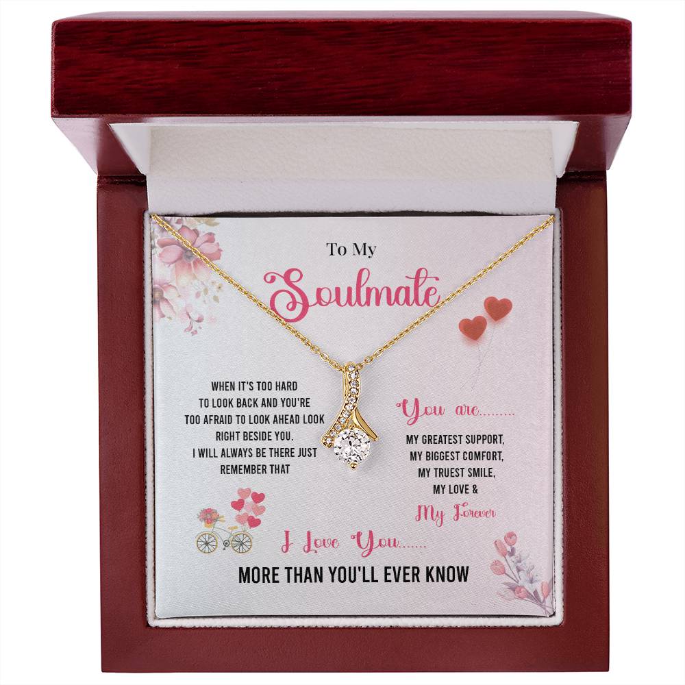 Comfort Necklace Gift for Soulmate with Love Card