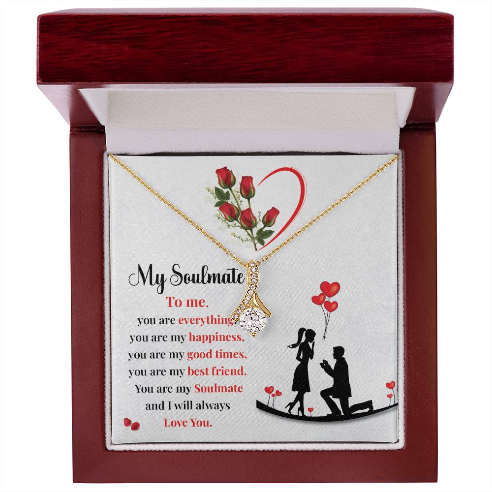 Proposal Gift Necklace for Soulmate with Love Card