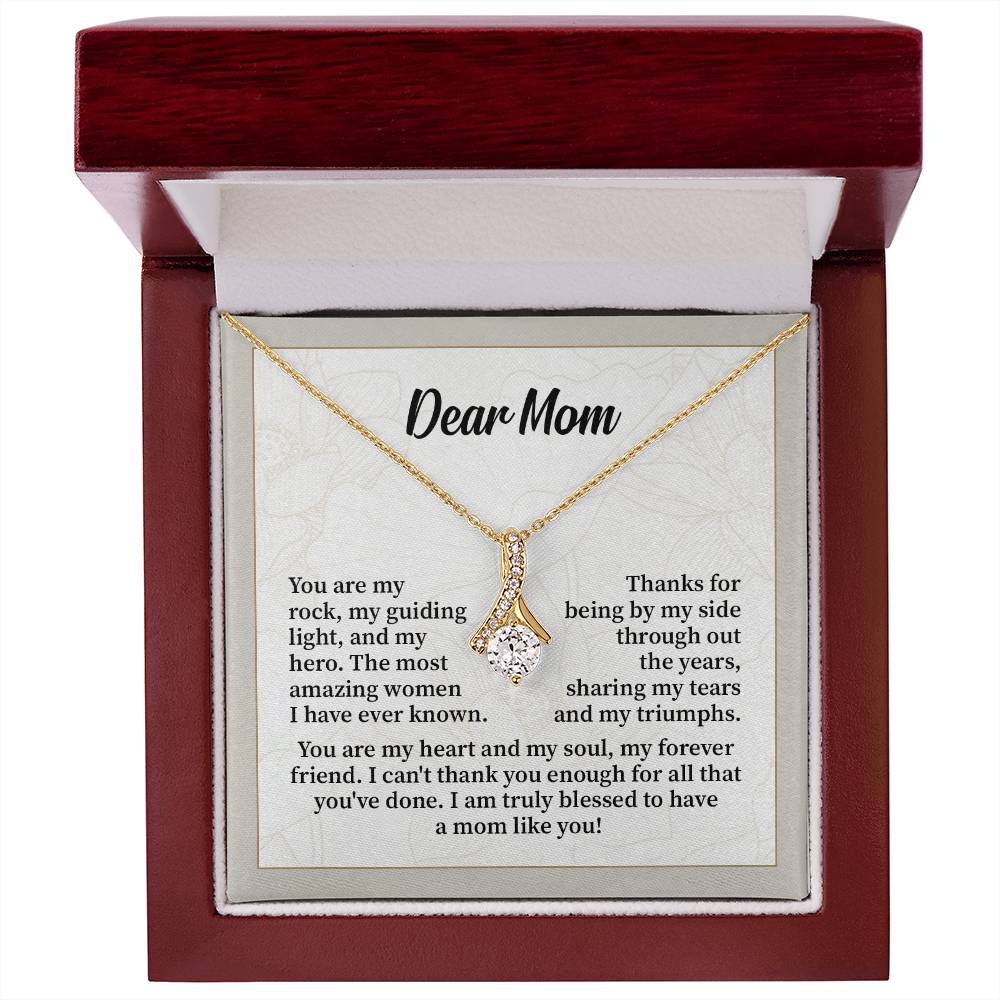 Gift for Mom from Daughter – Necklace with Message Card