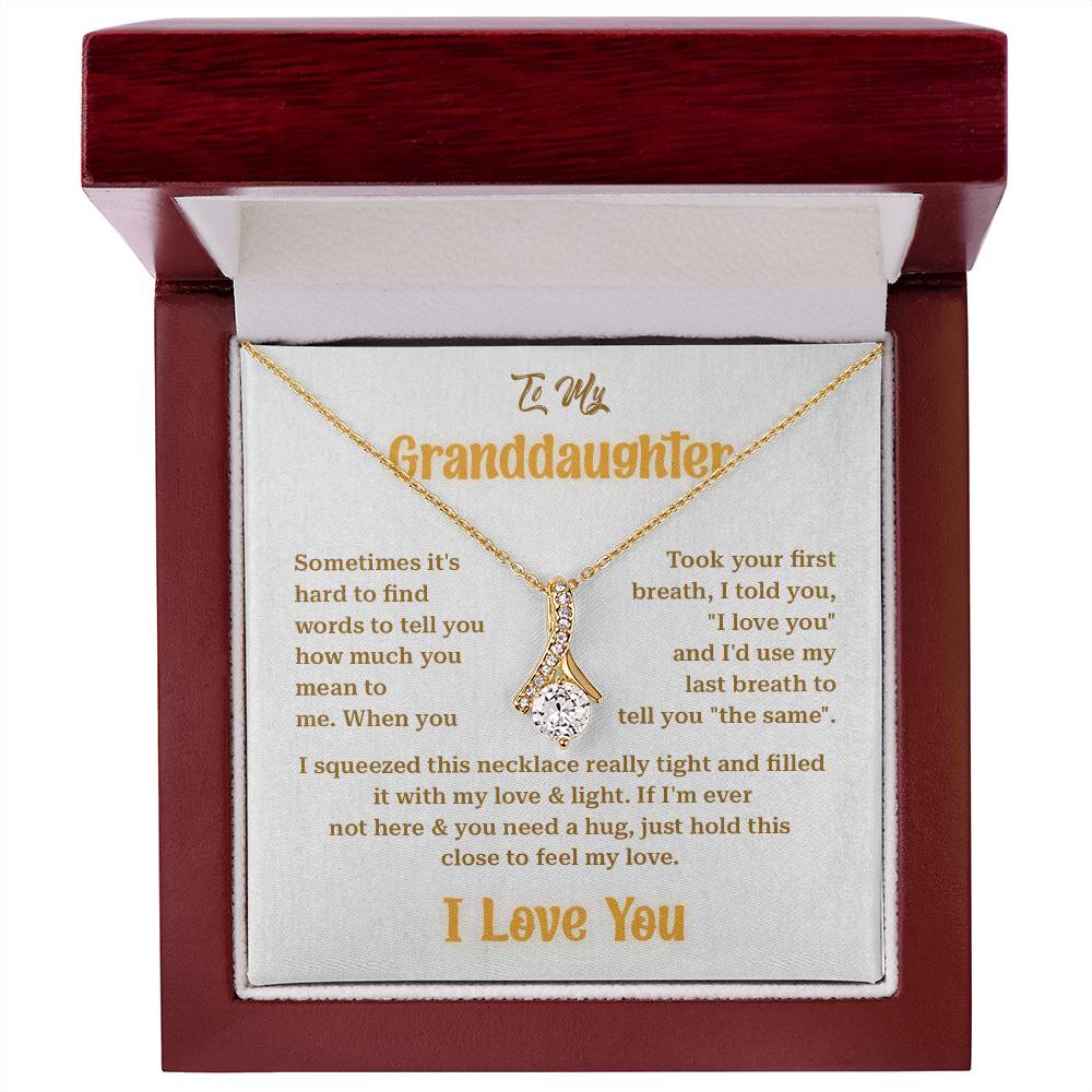 Granddaughter Gift from Grandma Sparkle Necklace Box