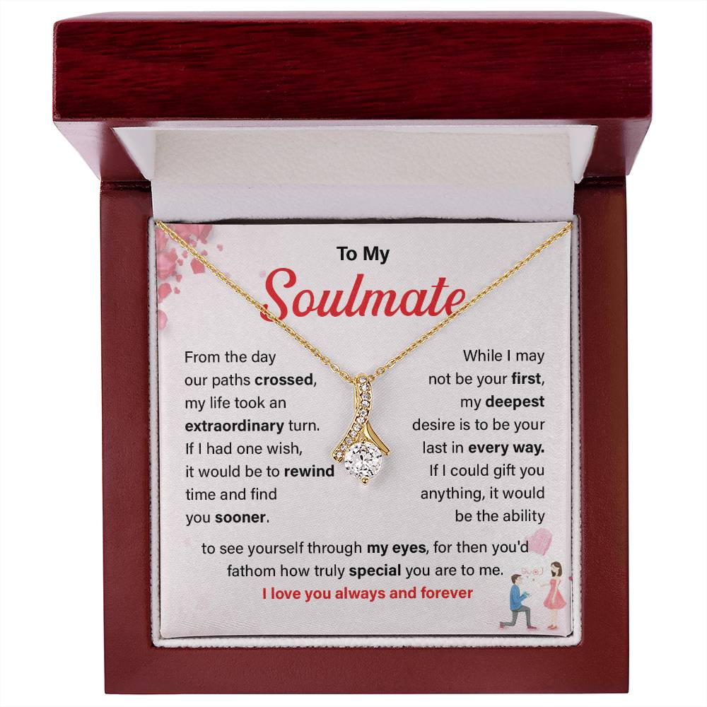 To My Soulmate Necklace Gift For Wife