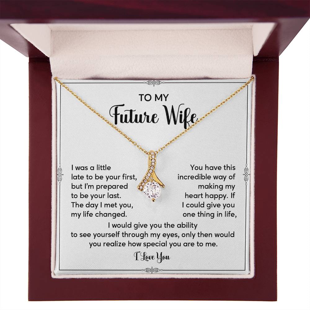 Future Wife Necklace Gift with Sentimental Message Card