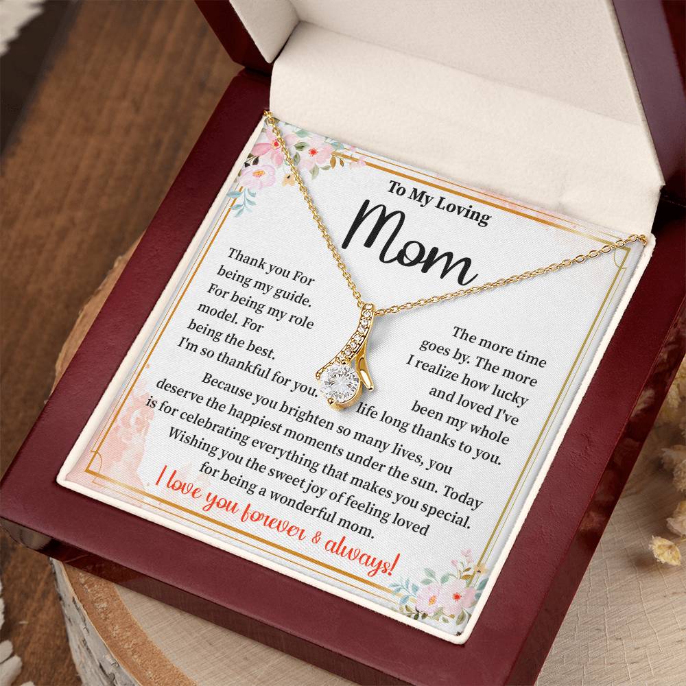 Mother Necklace Gift for Birthday with Gift Box