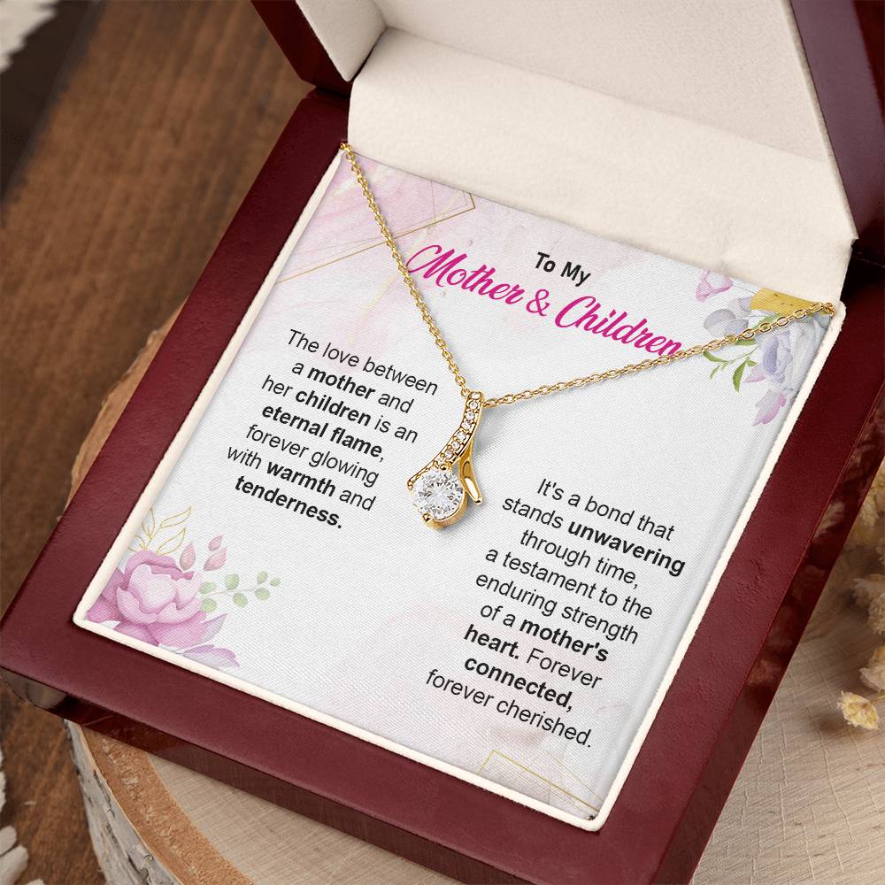 Mother & Children Bond Necklace Gift Box