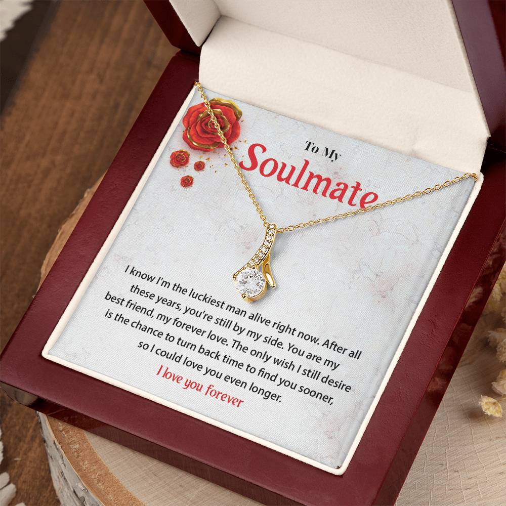 Forever Love Soulmate Necklace Gift for Wife or Girlfriend