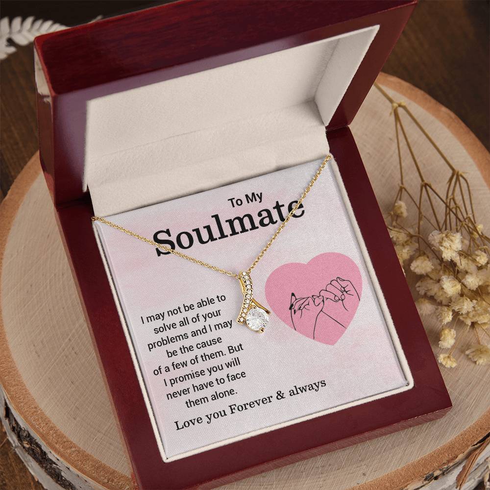 Soulmate Necklace Gift – Pinky Promise Message Card