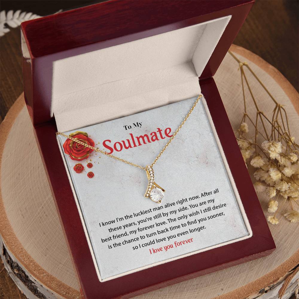 Forever Love Soulmate Necklace Gift for Wife or Girlfriend