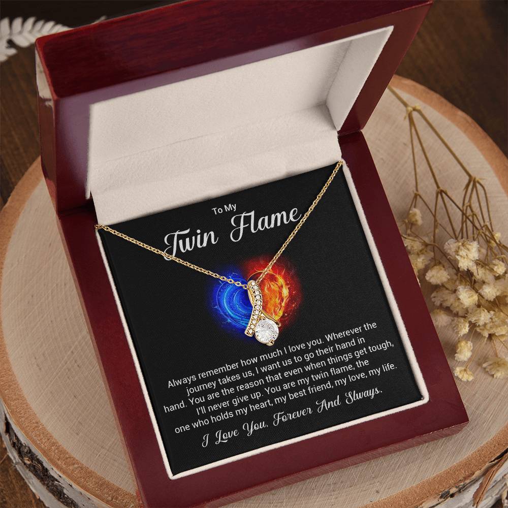 Twin Flame Gift for Her – Love You Forever Message Card