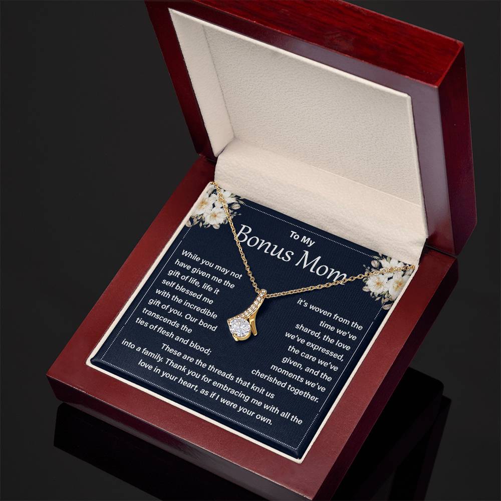 Bonus Mom Necklace from Daughter Gift Box