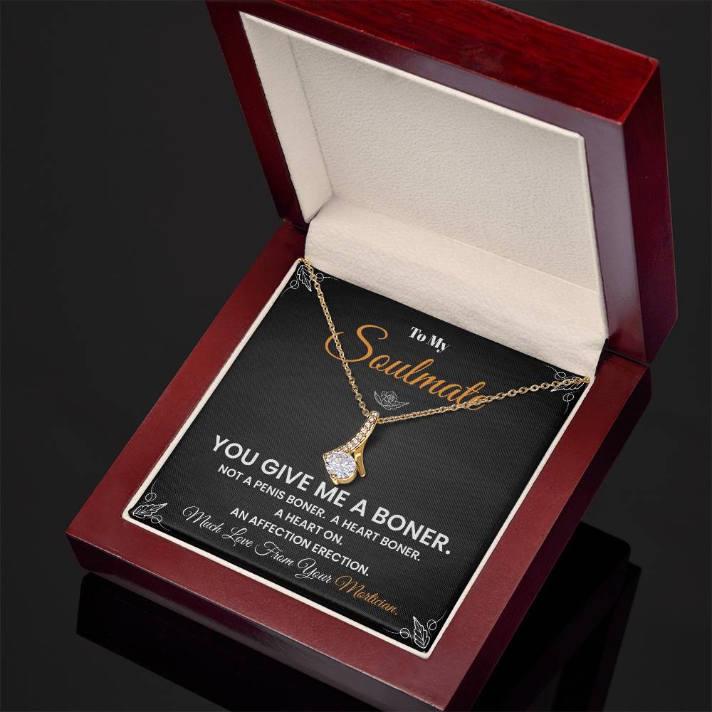 Funny Soulmate Necklace Gift from Mortician