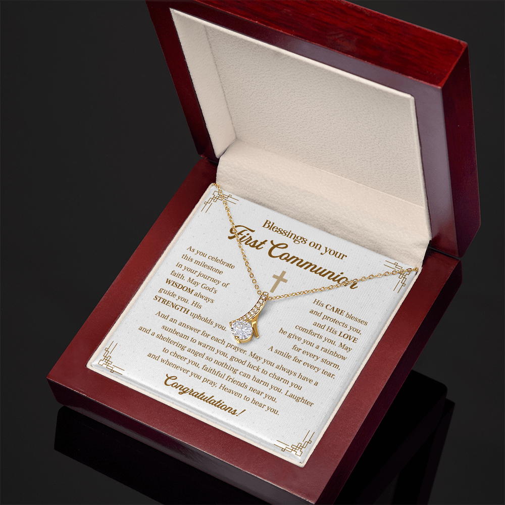 Blessings On Your First Communion Necklace