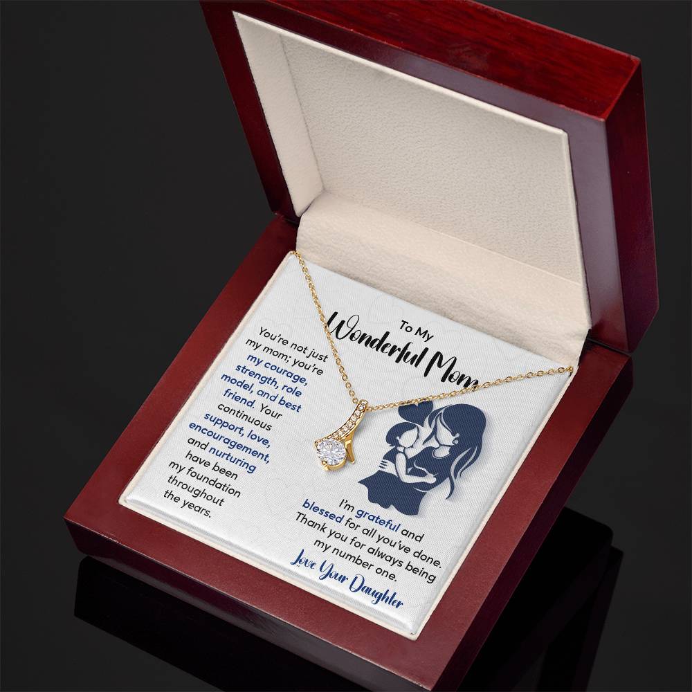 Gift for Mom from Daughter – Message Card Jewelry Box